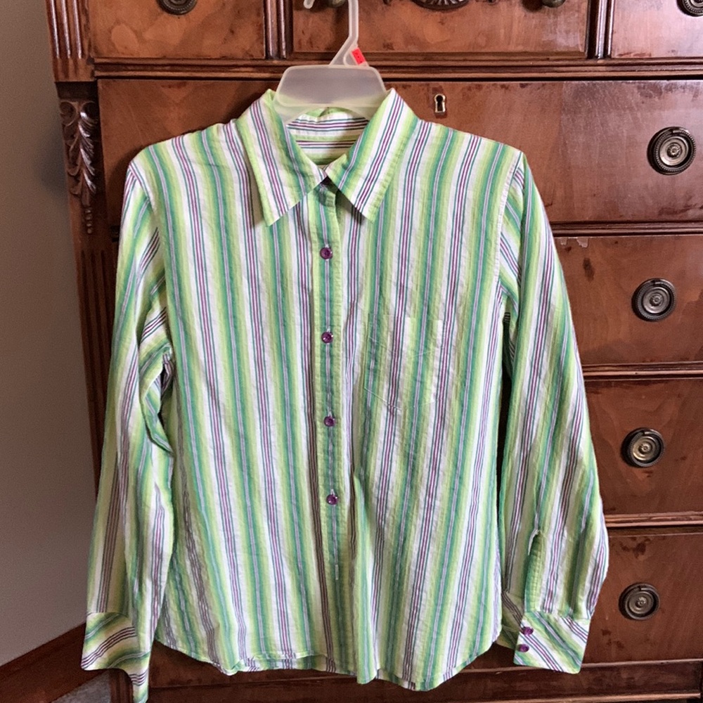 Euc Talbots Button Down Shirt Size Small - image 1